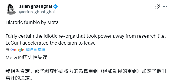 Meta“宫斗”大戏持续，“AI教父”杨立昆被“气