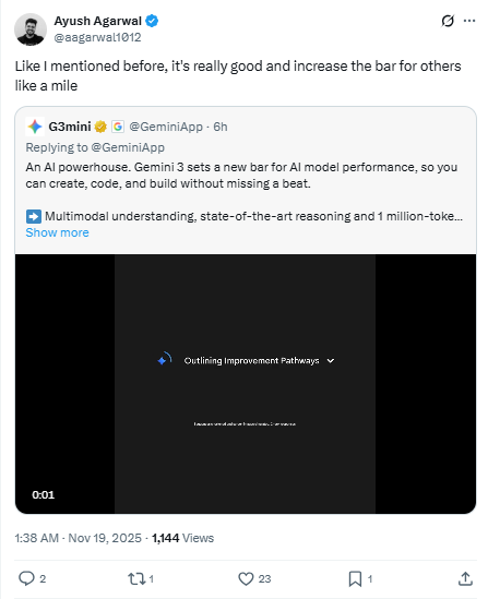 谷歌Gemini 3智能升级，生成式UI冲击AI竞争格局