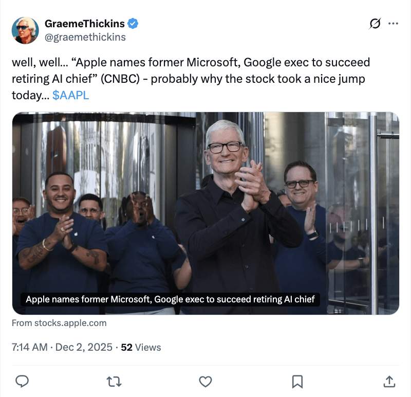 苹果AI战略调整引关注，苏布拉马尼亚上任能否逆转颓势