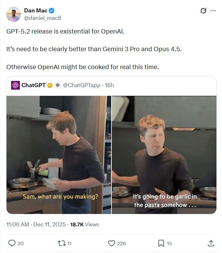 GPT-5.2全面升级，OpenAI迎战Gemini 3与Claude Opus