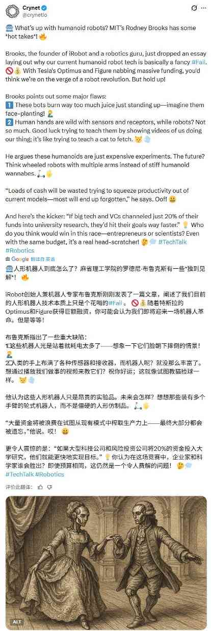 人形机器人泡沫破裂？专家警示三大致命缺陷