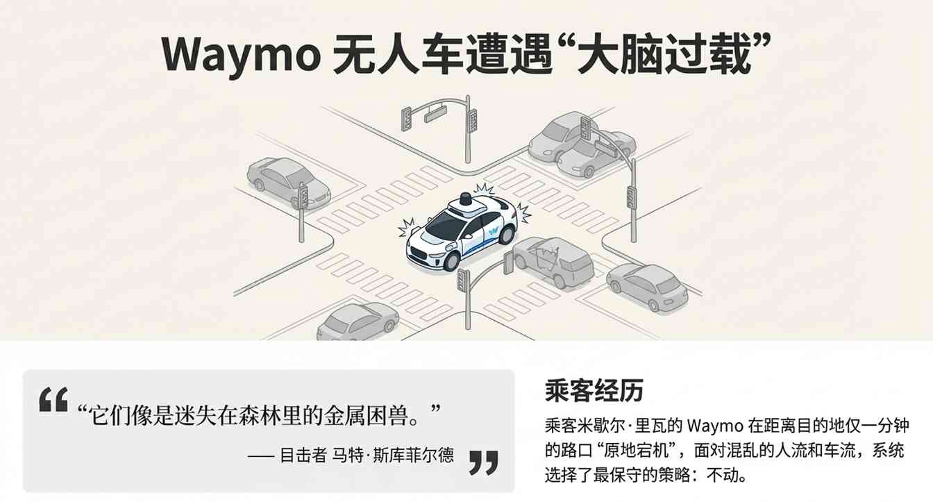 Waymo自动驾驶瘫痪引技术路线争议，特斯拉纯视觉未受影响