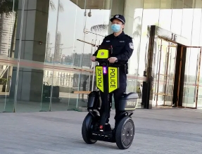 九号电动自行车正式"上岗"江苏泗阳警务巡逻
