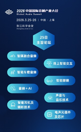 AI重塑音频产业生态 2026中国国际音频产业大会聚焦声态技术创新