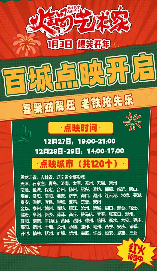 开年爆笑喜剧电影《火锅艺术家》百城点映开启