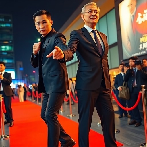 甄子丹吴镇宇“一武一文”搭档亮相《误判》武汉路演 甄子丹吴镇宇“一武一文”搭档亮相《误判》武汉路演