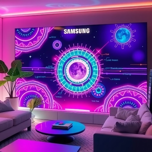 高端显示科技与艺术美学融合点亮夜晚生活