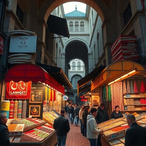 伊斯坦布尔·黄昏的集市