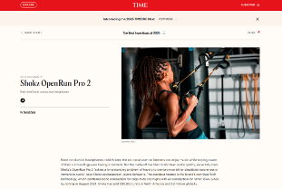 韶音OpenRun Pro 2上榜《时代》2025年度最佳发明
