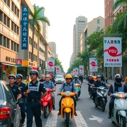 花都区骑手安全公益行动深化出行防护