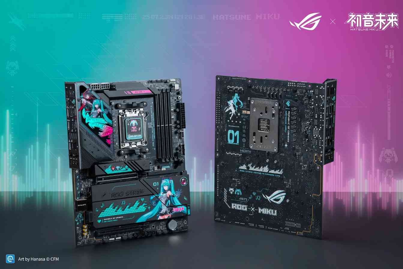 ROG X870E RO姬×初音未来主板：次元美学与性能革新