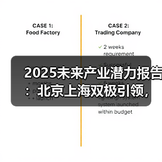 2025未来产业潜力排名出炉：一线城市领跑 新兴城市崛起