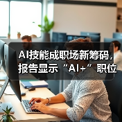 AI技能成职场新筹码,报告显示“AI+”职位比普通职位一年多赚7.8万 AI技能成职场新筹码,报告显示“AI+”职位比普通职位一年多赚7.8万