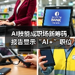 AI技能成职场新筹码,报告显示“AI+”职位比普通职位一年多赚7.8万 AI技能成职场新筹码,报告显示“AI+”职位比普通职位一年多赚7.8万