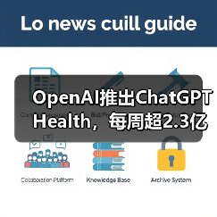 OpenAI推出ChatGPT Health,每周超2.3亿人咨询健康问题 OpenAI推出ChatGPT Health,每周超2.3亿人咨询健康问题
