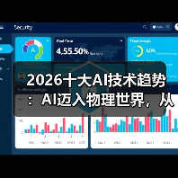 2026十大AI技术趋势 :AI迈入物理世界,从预测词汇走向预测世界状态 2026十大AI技术趋势 :AI迈入物理世界,从预测词汇走向预测世界状态
