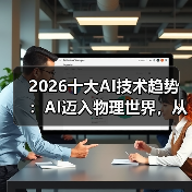 2026十大AI技术趋势 :AI迈入物理世界,从预测词汇走向预测世界状态 2026十大AI技术趋势 :AI迈入物理世界,从预测词汇走向预测世界状态