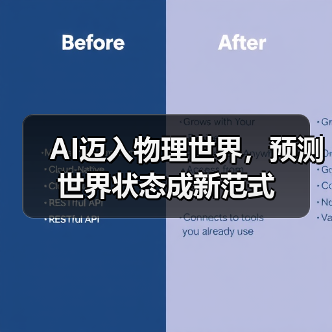 AI迈入物理世界,预测世界状态成新范式 AI迈入物理世界,预测世界状态成新范式