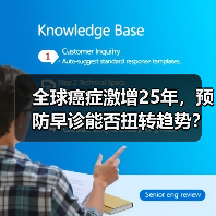 全球癌症激增25年,预防早诊能否扭转趋势? 全球癌症激增25年,预防早诊能否扭转趋势?