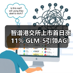 智谱港交所上市首日涨11% GLM-5引领AGI新趋势 智谱港交所上市首日涨11% GLM-5引领AGI新趋势