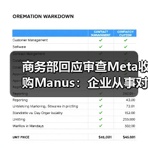 商务部回应审查Meta收购Manus:企业从事对外投资等活动须符合中国法律法规 商务部回应审查Meta收购Manus:企业从事对外投资等活动须符合中国法律法规