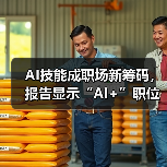AI技能成职场新筹码,报告显示“AI+”职位比普通职位一年多赚7.8万 AI技能成职场新筹码,报告显示“AI+”职位比普通职位一年多赚7.8万