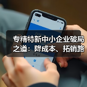 专精特新中小企业破局之道:降成本、拓销路、促融通三重服务包 专精特新中小企业破局之道:降成本、拓销路、促融通三重服务包