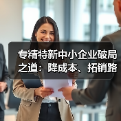 专精特新中小企业破局之道:降成本、拓销路、促融通三重服务包 专精特新中小企业破局之道:降成本、拓销路、促融通三重服务包