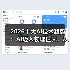 2026十大AI技术趋势 ：AI迈入物理世界，从预测词汇走向预测世界状态