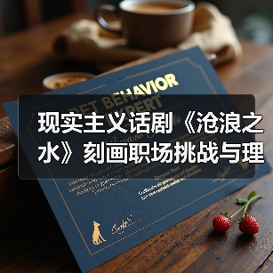 现实主义话剧《沧浪之水》刻画职场挑战与理想矛盾
