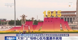 天安门广场阅兵观礼台布置解析：色彩、布局与艺术效果
